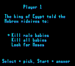 Exodus: Journey to the Promised Land screenshot 3 for Sega Genesis